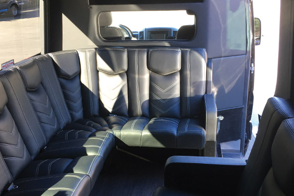 Mercedes Limo Van Interior Front