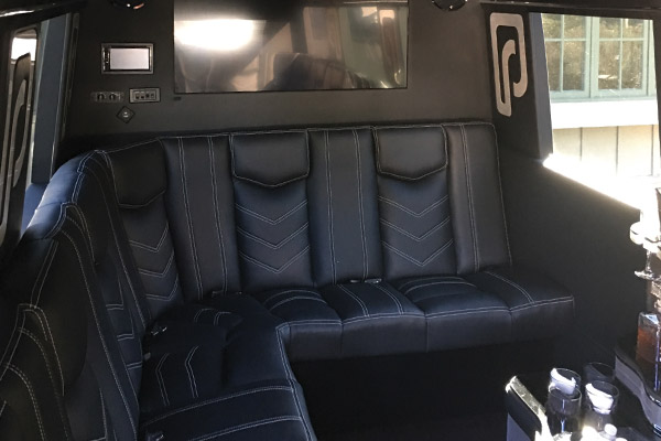 Mercedes Limo Van Interior Back